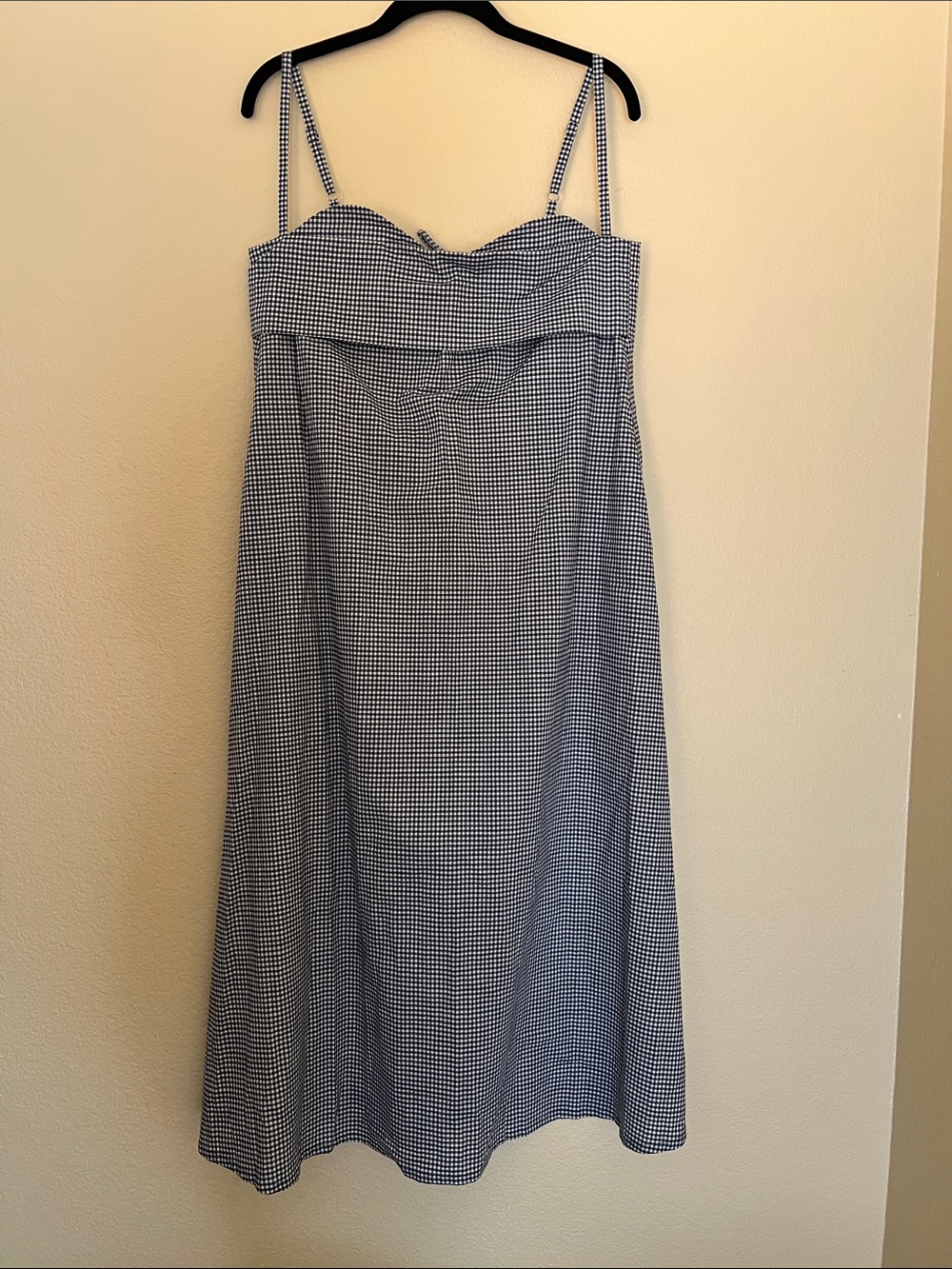 Toit Volant Verona Black Gingham Midi Dress **MISSING Tags - Sold Sample